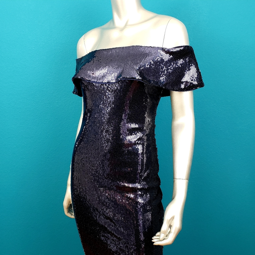 🆕️ 🎬 TFNC LONDON Brigitte Bardot Sequin Midi Dress // (NWT)